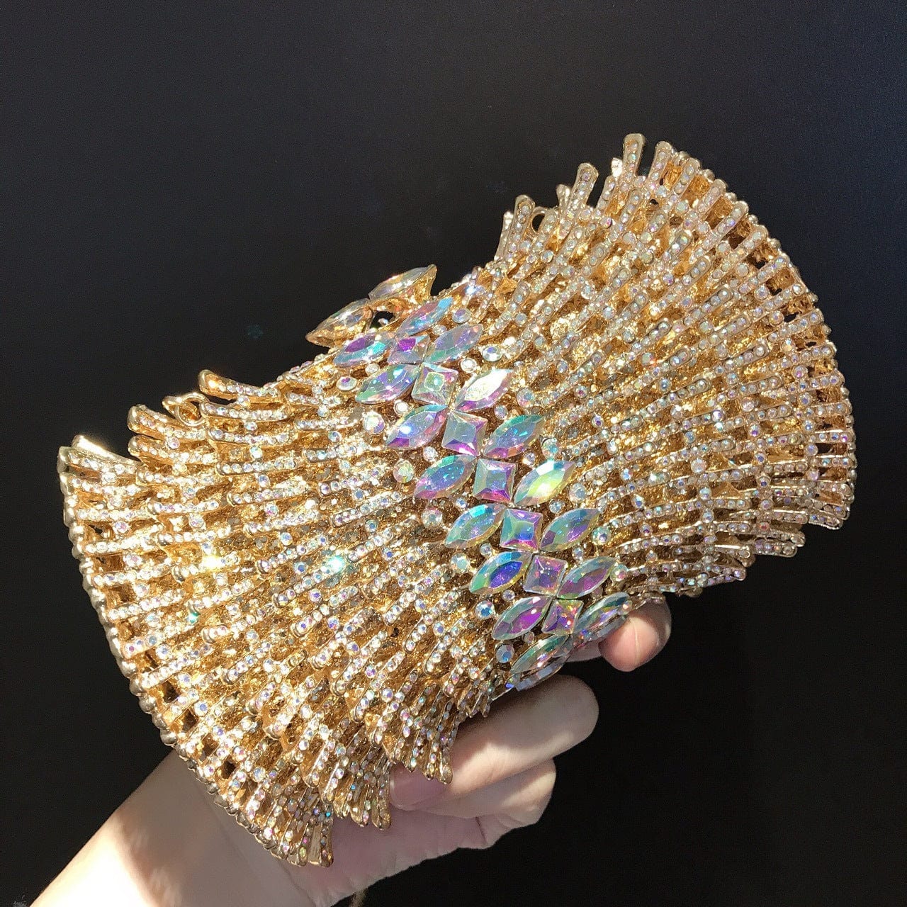 19 Drop Shipping bolsos mujer sacos Lady Luxury Bling Crystal Diamond Handbag Purse Ice Cream Evening Bag Women Rhinestone Clutch