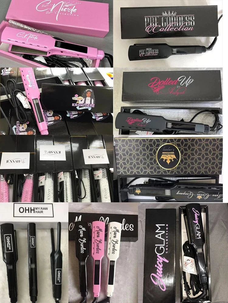 2 Barrel Hair Curling Iron, Hair Crimper Professional Beach Wave Curling Crimping Iron Deep Waver Hot Tool