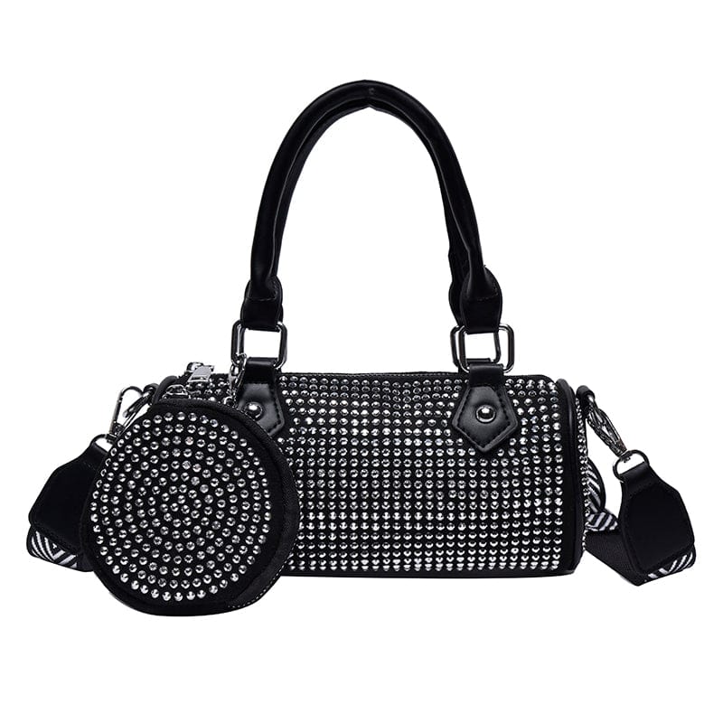 2 HEC Women Luxury Shining Shoulder Purses Fashion Quality Crystal Women Diamonds Party Clutch Handbag