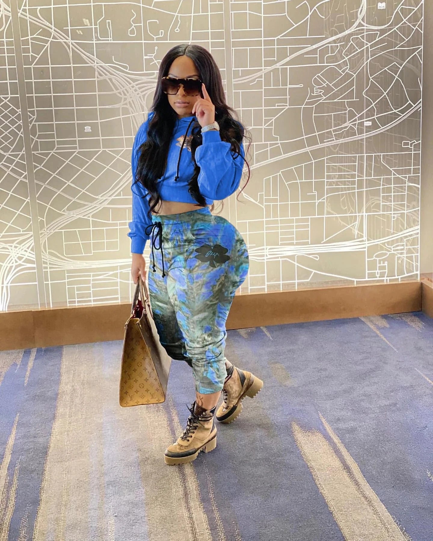 2 Piece Jogger Sets for Women Clothing Fashion Women Clothes Winter Sweatshirt Print Hoodie Jogging Sets Hoodie Leggings Set