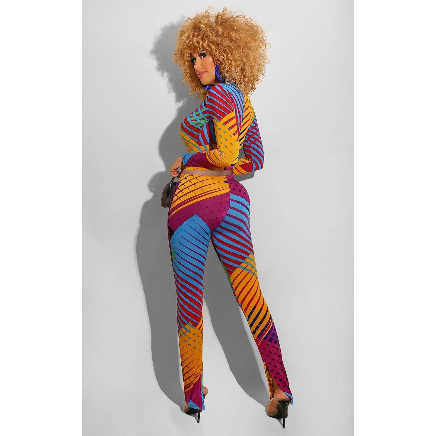 2 Piece Outfits for Women Tracksuits Sweatsuits Set Long Sleeve Crop Tops Jackets and Flared Long Pant Sets