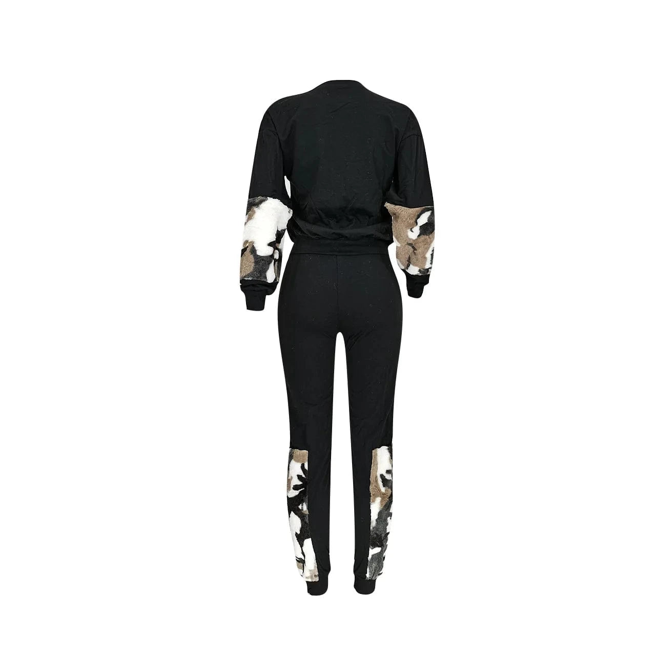 2 Piece Set Ladies Jogging Suit Fall Winter Wear Casual Two Piece Sets for Woman Cargo Straight Sweat Pants Sweatshirt Suit