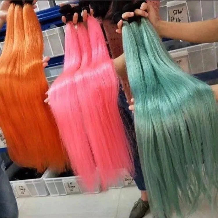 2 Tone Color Ombre  Body  Weave Virgin Hair Frontal Extensions Raw Blonde Ombre Human Hair Bundles With Closure