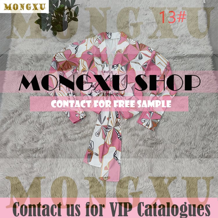 2 XL / 13# PINK Hot Summer designers tops for women blouse famouse brands long tie long sleeve women's blouses & shirts