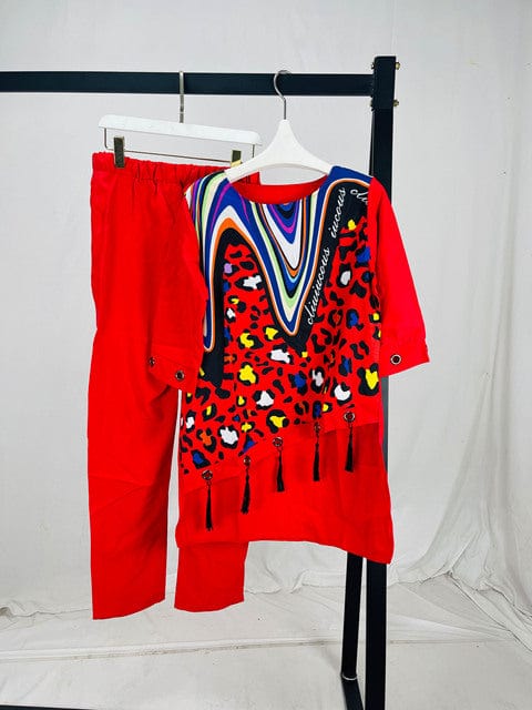 2 XL / 6 2022 Dashiki African 2 Colors New Fashion Suit (Dress And Trousers) For Lady