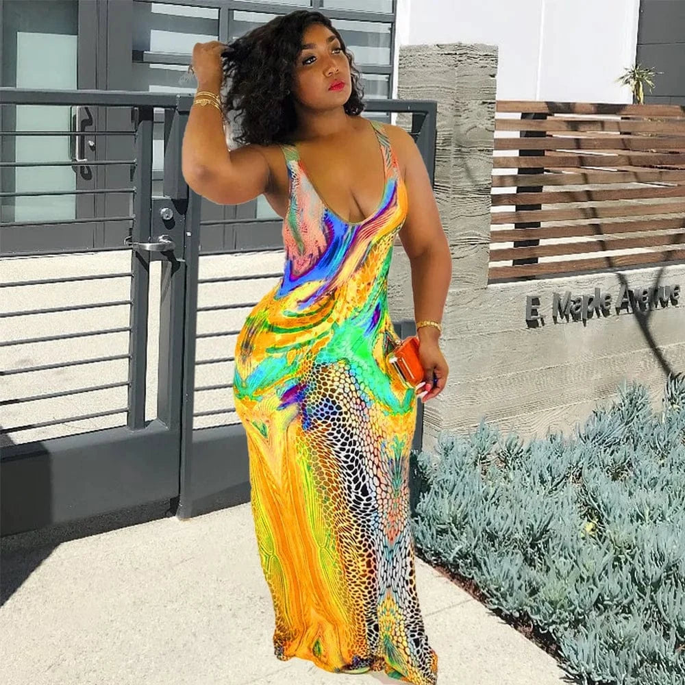 2 XL / Yellow Casual Sundress Ladies Sun Club Bridesmaid Evening Dresses Long Plus Size Women's Dresses Party Sexy maxi Summer Women Dress