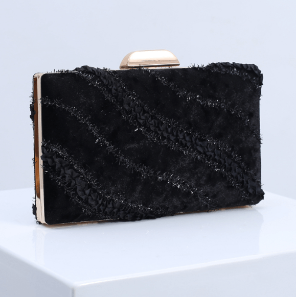 20*5*12cm / #3 New arrival fashion ladies pink clutch purse handbag gathering dating clutch velvet evening bags for women