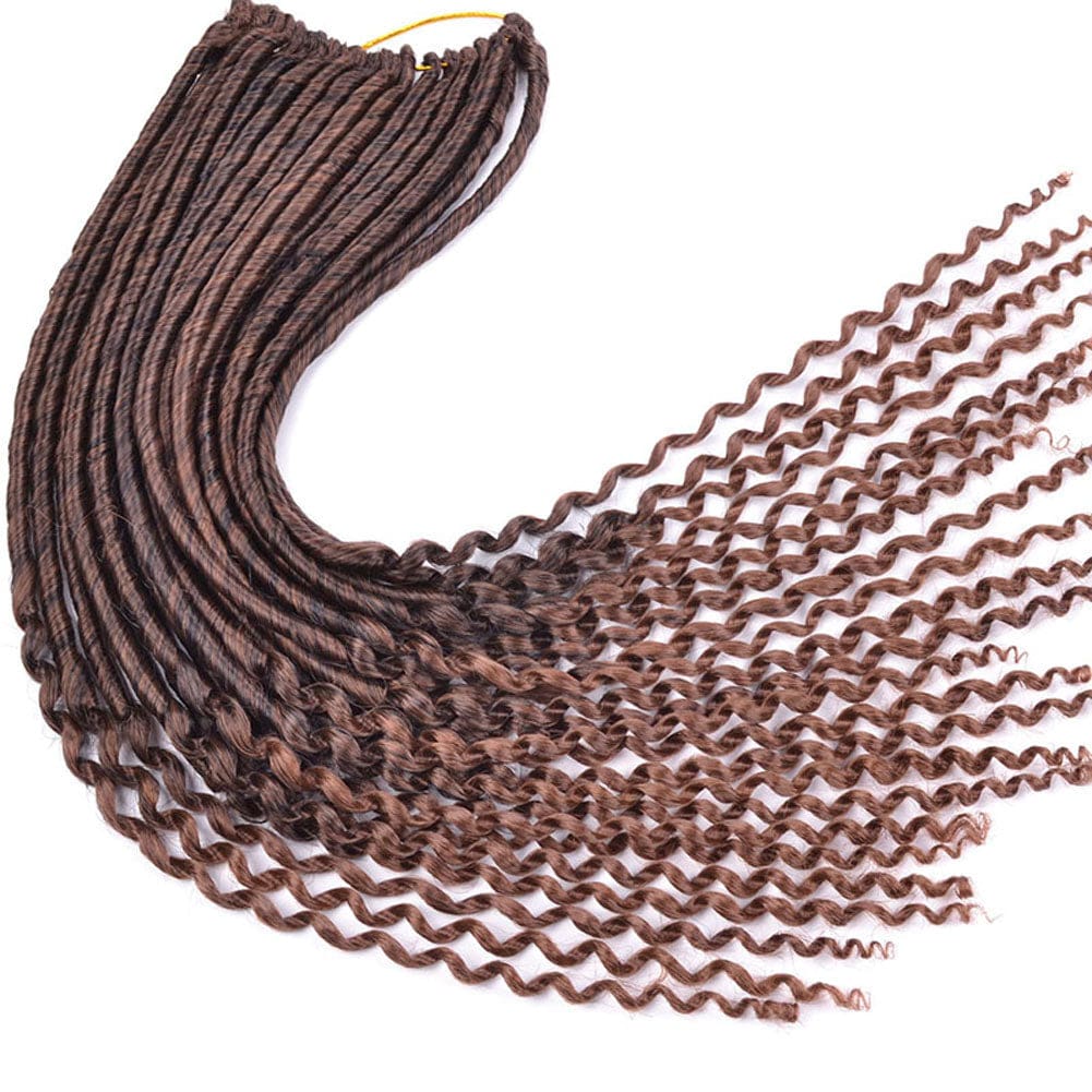 20 Inches / 1b/30# Hot sell wholesale 18inch crochet hair extensions Afro braids for woman straight goddess faux locs