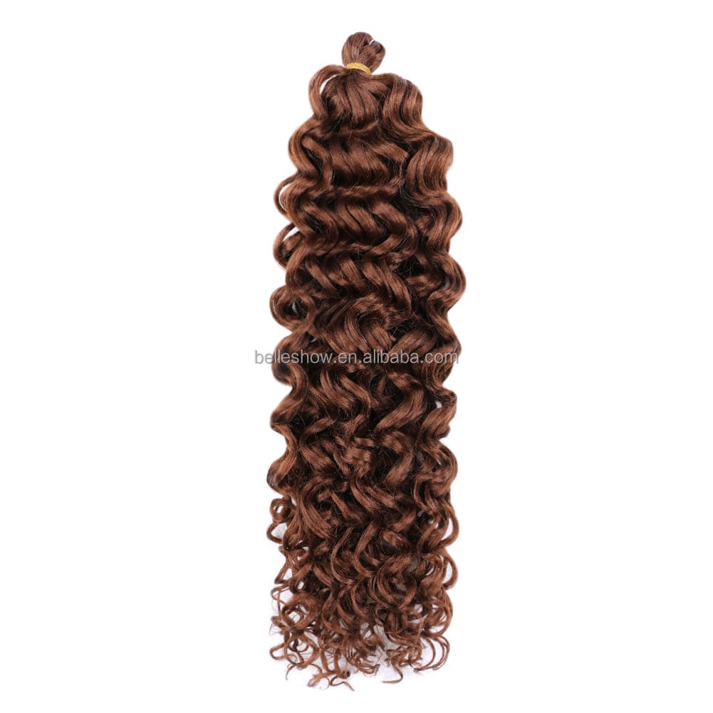 20 Inches / 30# Ocean Wave Braiding Hair Extensions Crochet Braids Synthetic Hair Hawaii Afro Curl Ombre Curly Blonde Water Hawaii Curl Hair