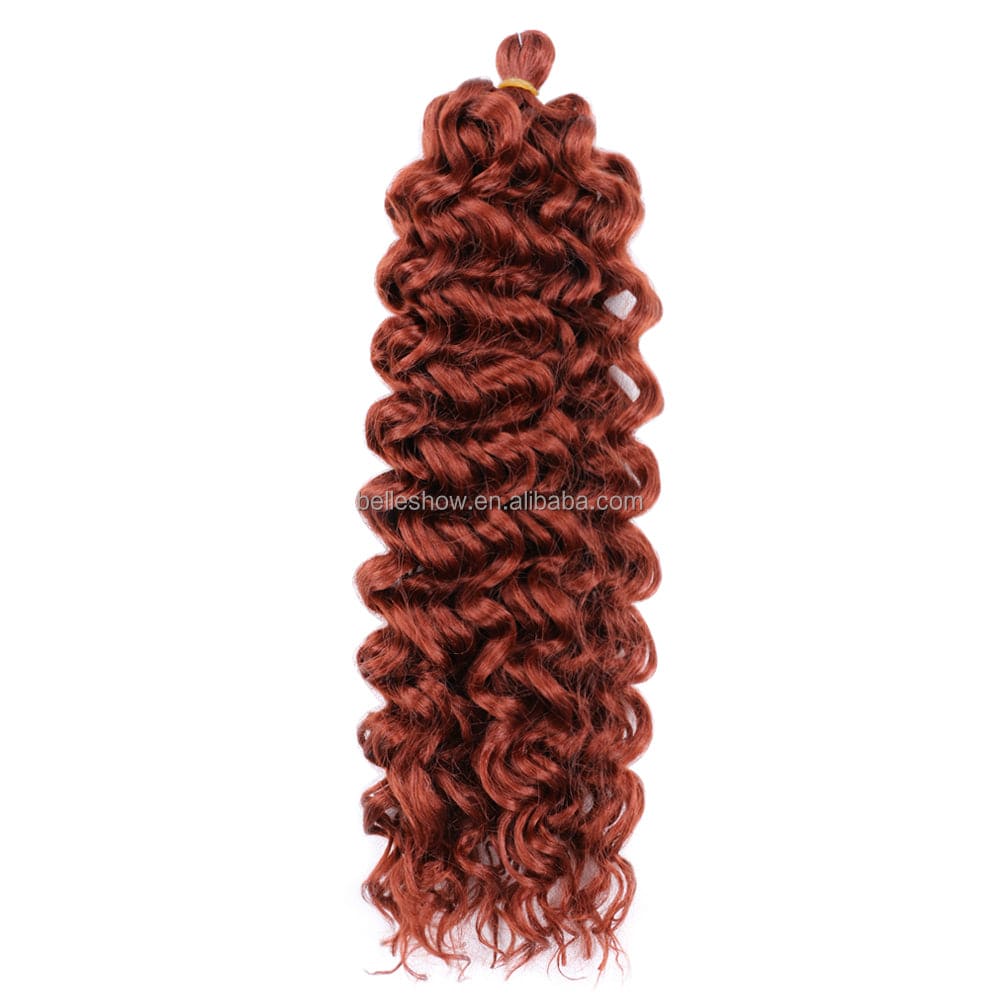 20 Inches / 350# Ocean Wave Braiding Hair Extensions Crochet Braids Synthetic Hair Hawaii Afro Curl Ombre Curly Blonde Water Hawaii Curl Hair