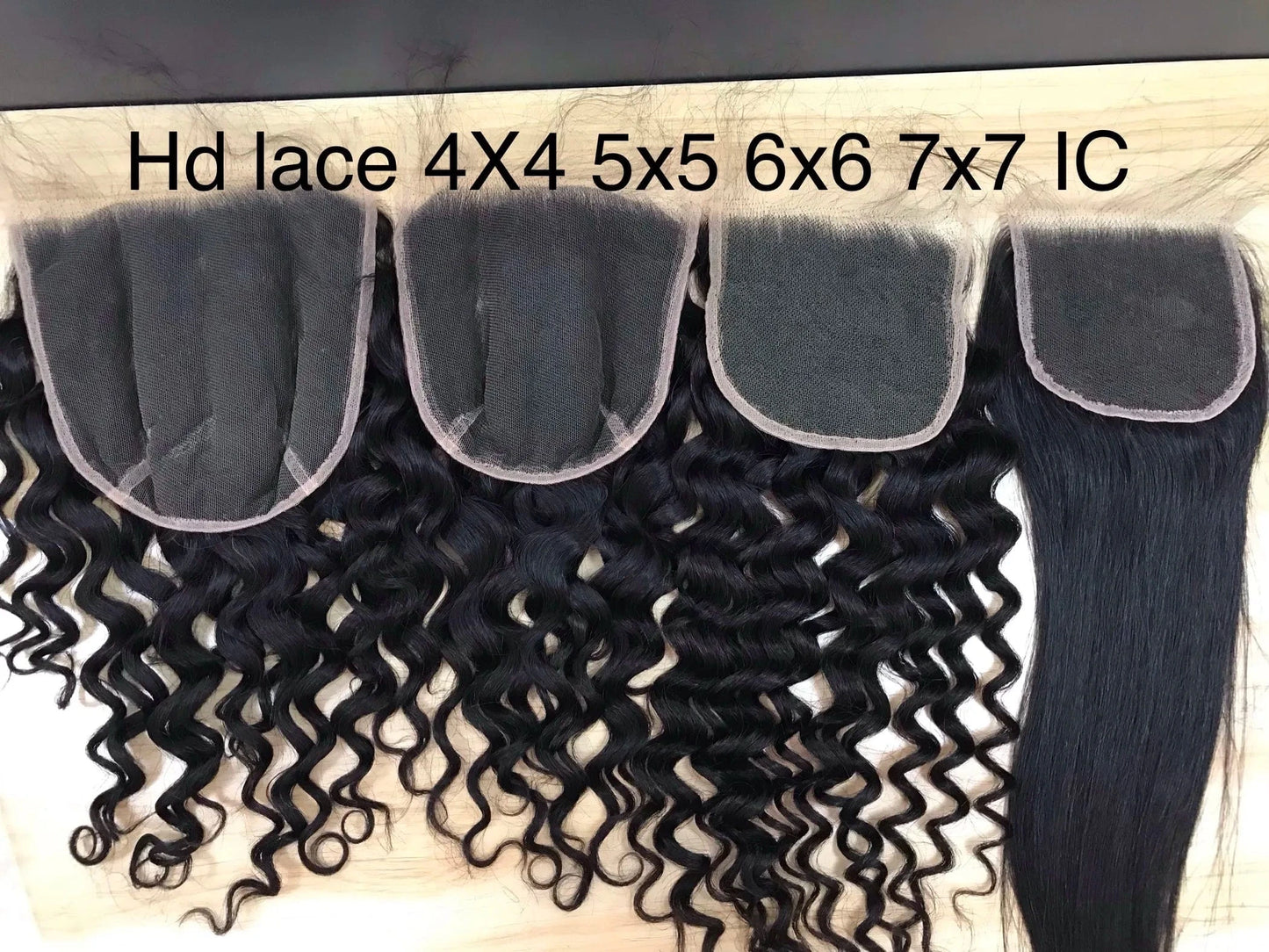 20 Inches / 4X4 hd lace closure VIRGIN Top transparent HD Lace Frontal Closure, Pre Plucked HD Lace Frontal with baby hair, HD Swiss 4X4 5X5 6X 13x6 13x4 Lace closure