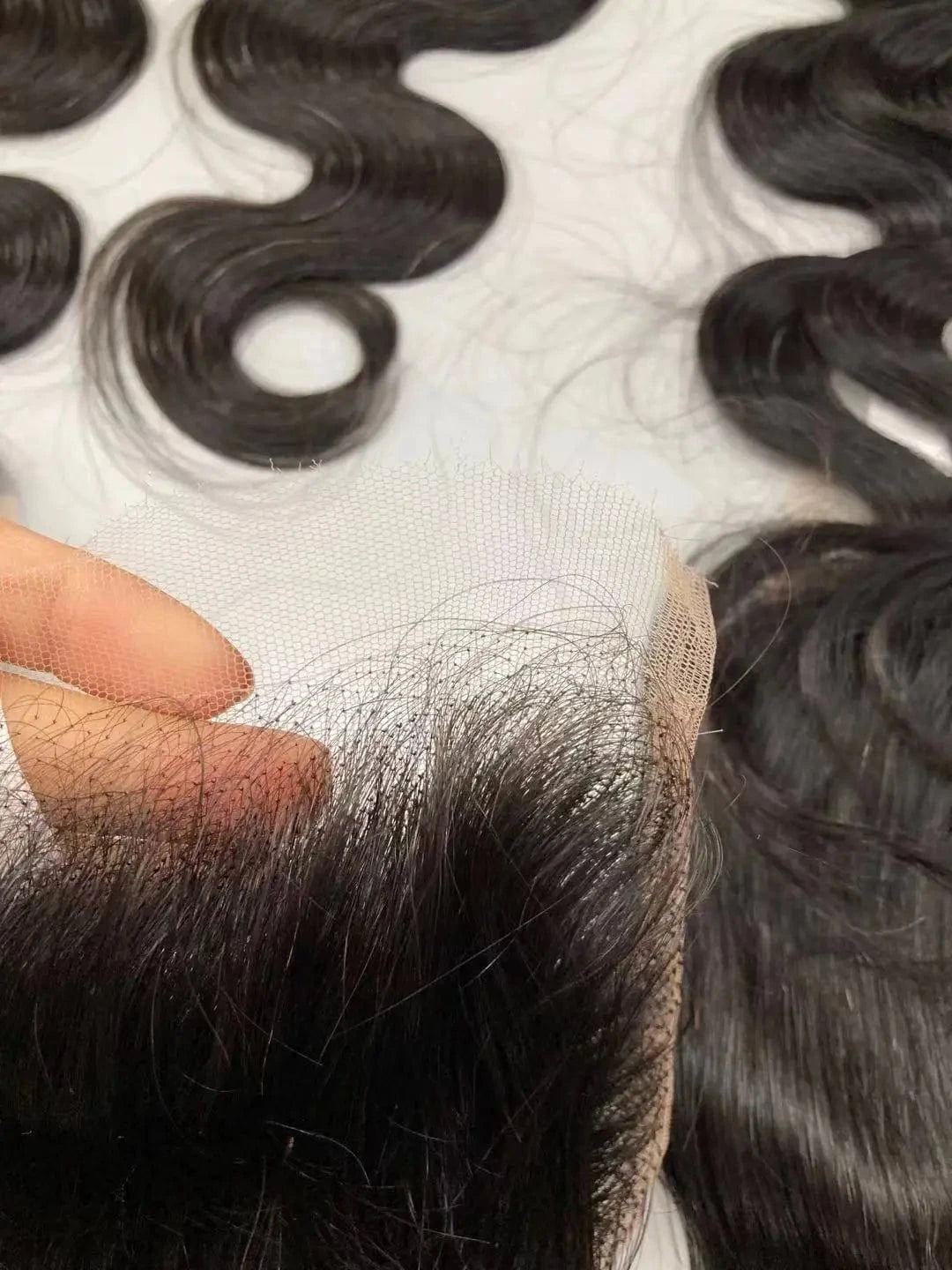 20 Inches / 4x4 remy hair 2023 hot sale 13x6 13x4 transparent Lace Frontal 2x6 4X4 5X5 6X6 lace closure pre plucked hairline swiss lace