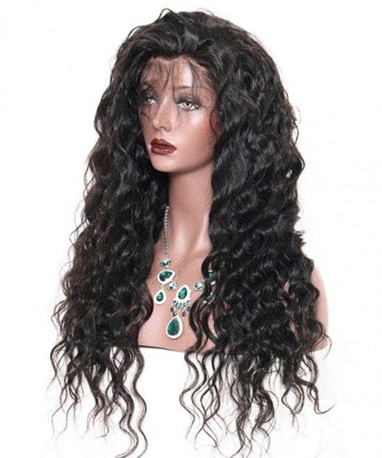 20 Inches / black Pre-Made Scalp Glueless 13x6 Lace Frontgal Wis Human Hair With Pre Plucked Baby Hair Brazilian Loose Wave High Density
