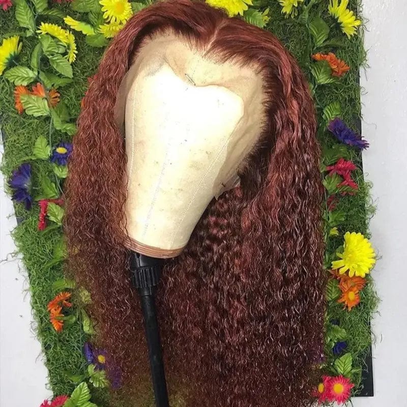 20 Inches / Brown Color Brown Color Deep Curly Wave Cuticle Aligned Wigs