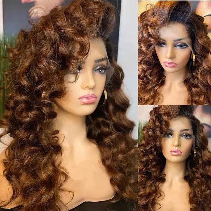 20 Inches / Brown Color Cheap Brown Color Long Loose Wave Remy Hair