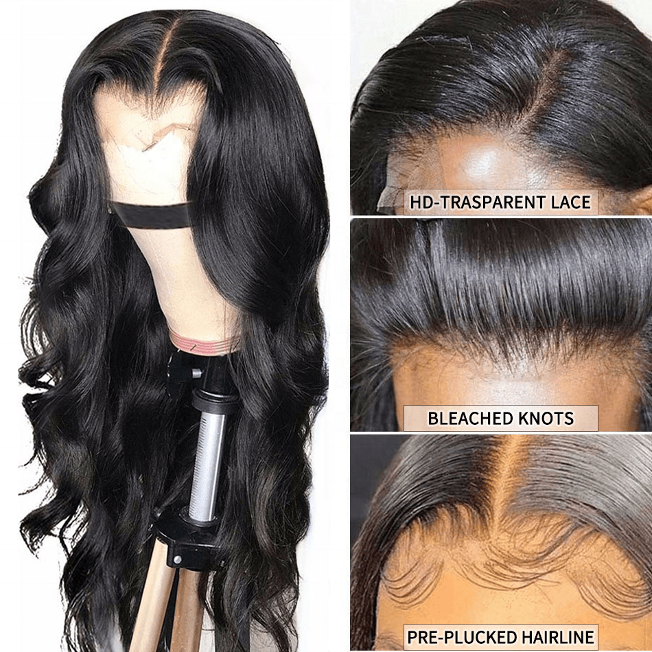20 Inches / Color 13 Double Weft 100% Raw Human Hair Deep Body Wave Full Cuticle Aligned Burmese Human Hair HD Lace Front Wig