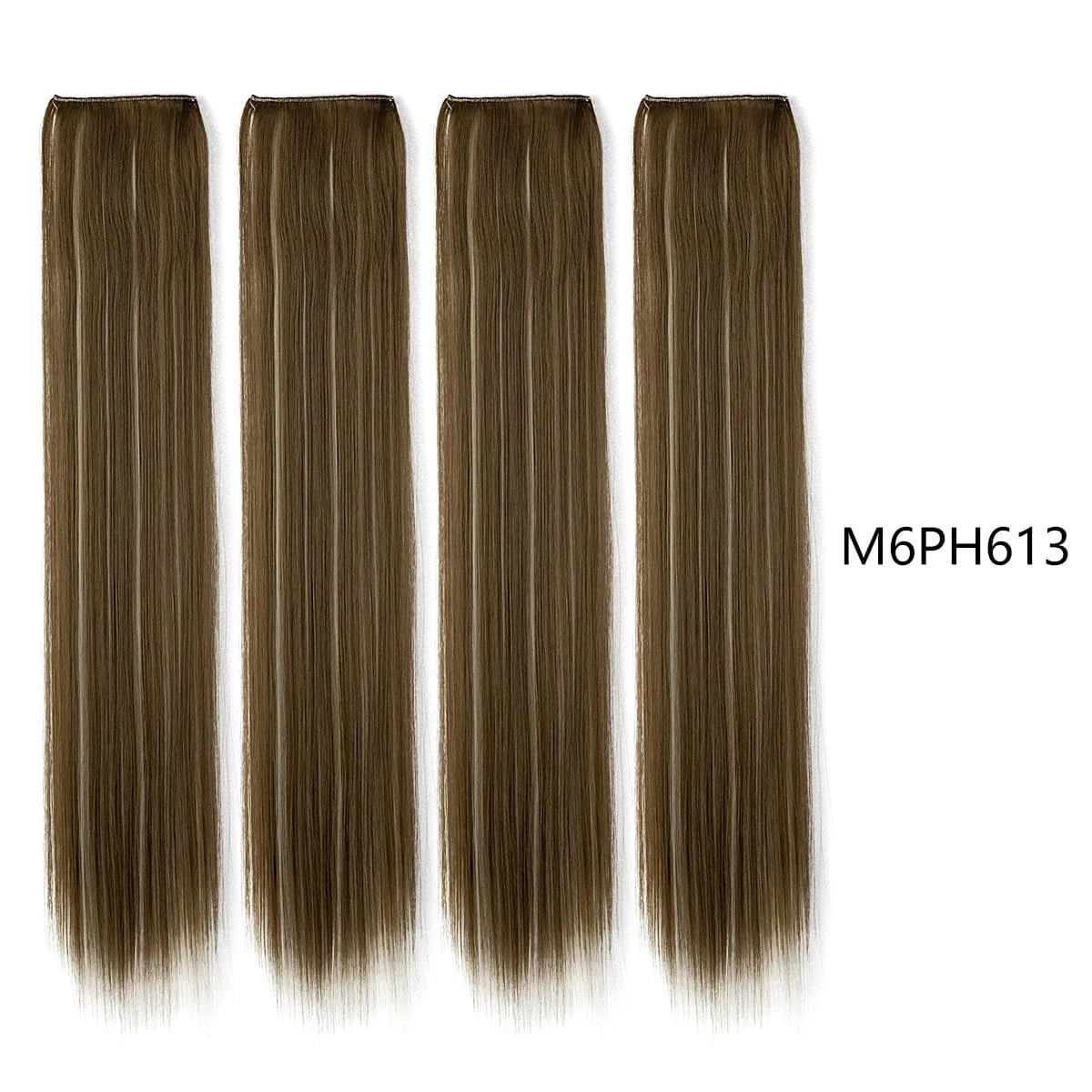 20 Inches / M6PH613 Wholesale SARLA Cheap 20''24''28'' multiple colour Long Straight Synthetic Natural Clip in One Piece Hair Extension
