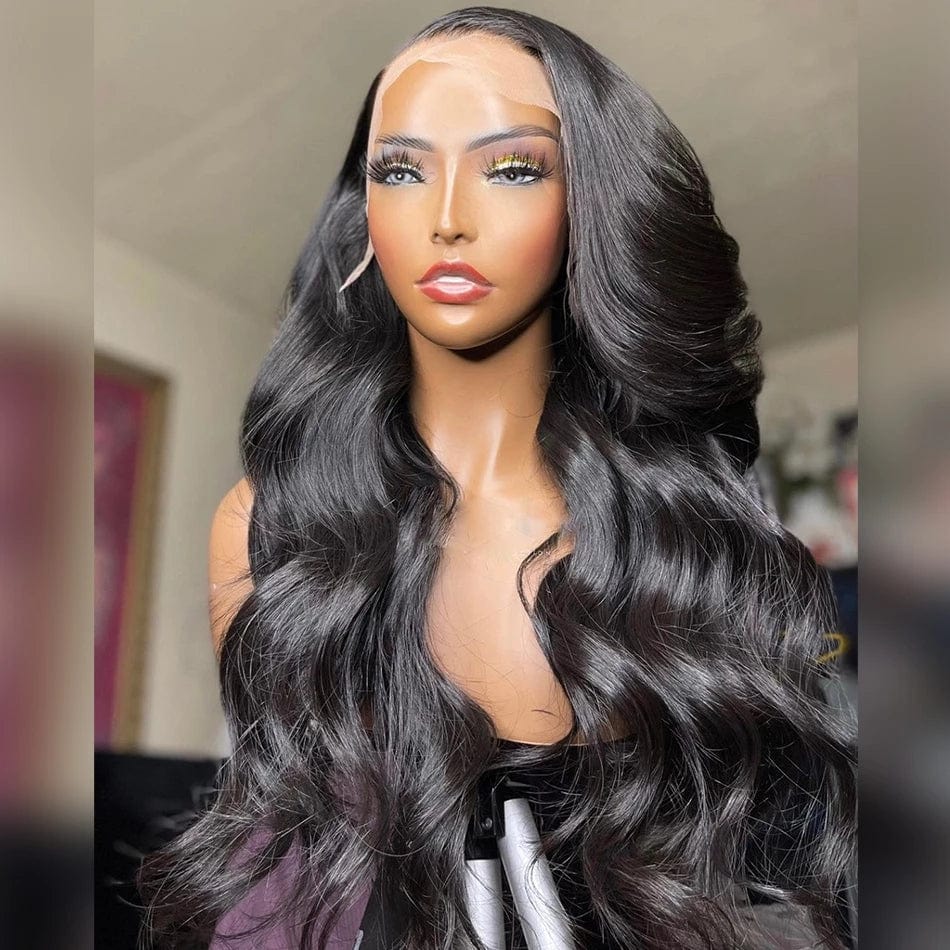 200Density Natural Body Wave Human Hair Wigs with Babyhair Prepluck 5X5 Lace Closure Wig for Black Women Glueless Indian Remy