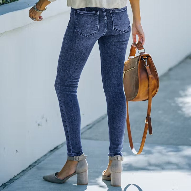 2022 arrival women's jeans elastic pencil pants skinny jeans teen student summer jeans slim pants ladies