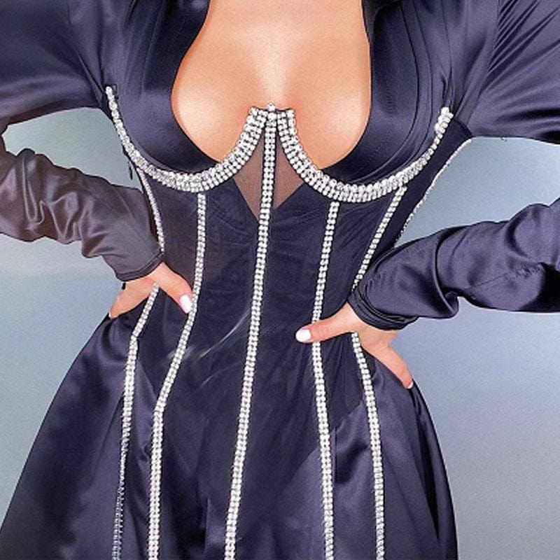 2022 Bodysuit Crystal Corset New Fashion Women Sexy Corset Top