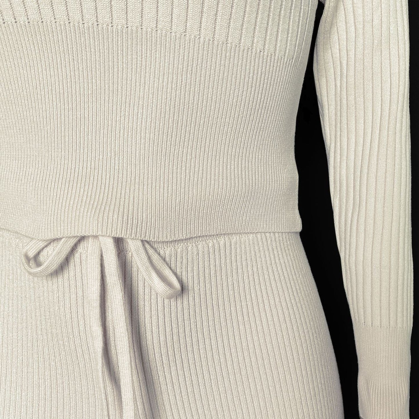 2022 casual fashion women's solid color cardigan long-sleeved knitted trousers sweater two-piece suit