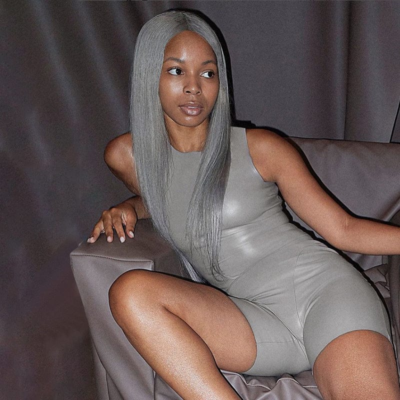 2022 Custom Logo Women Solid  Sport Casual  Wear Gym Workout Romper One Piece Ladies Jumpsuit