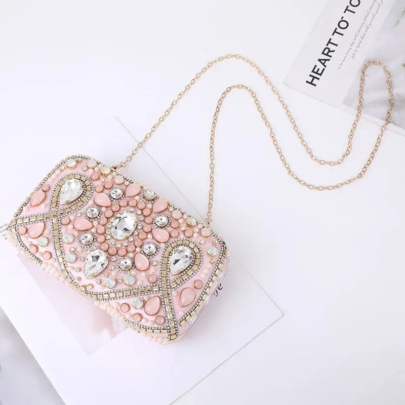 2022 Diamond Inset Color Dinner Bag European Fashion Hot Style Large Capacity Mobile Phone Wallet Light Luxury Evening Bag