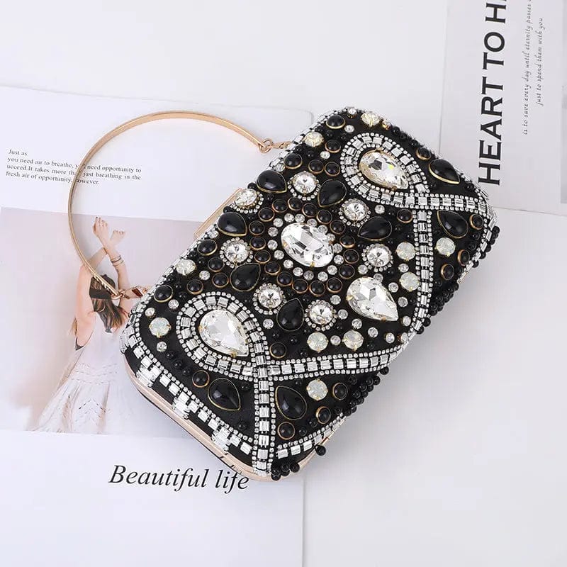 2022 Diamond Inset Color Dinner Bag European Fashion Hot Style Large Capacity Mobile Phone Wallet Light Luxury Evening Bag