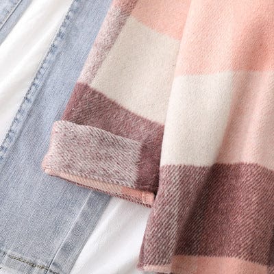 2022 Fall Winter Thick Woolen Long Sleeved Shirt Women Loose Casual Loose Single Breasted Top Plaid Brushed Jacket Shirt T18612Y