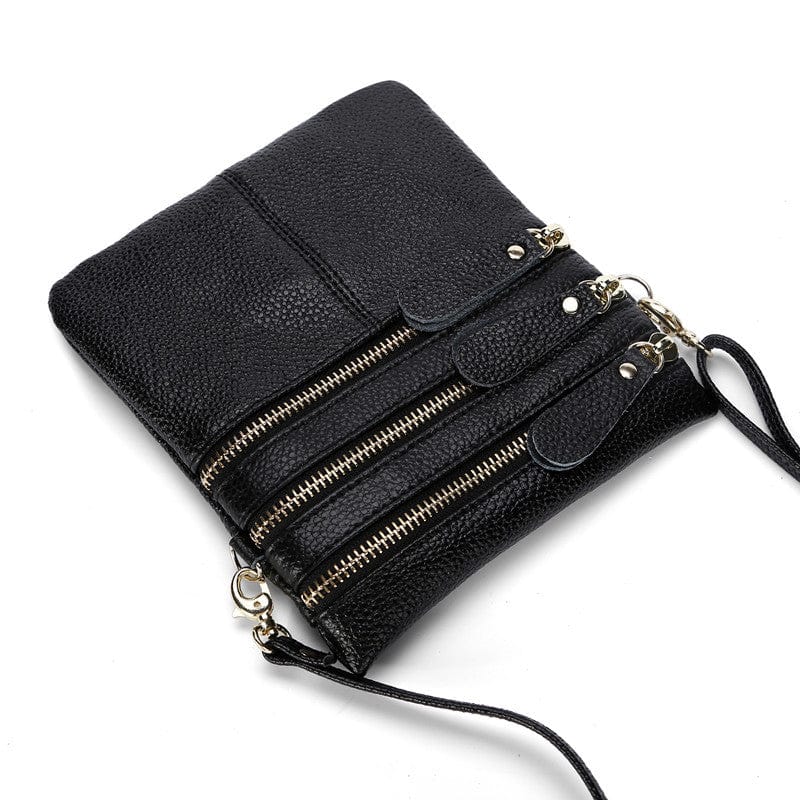 2022 fashion genuine leather women messenger bag pure colour women crossbody bag