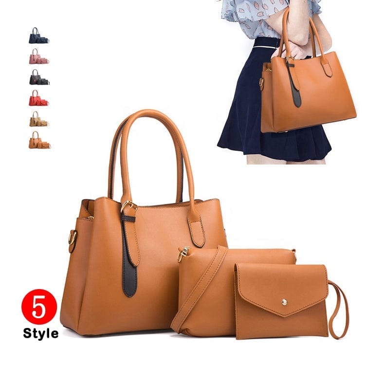 2022 Fashion Oversize Custom Logo 3 Pcs In 1 Ladies Luxury Designer purses Handbags Set for Women Hand Bags