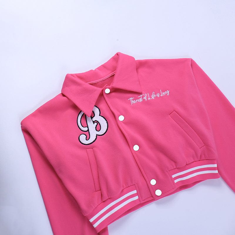 2022 Fashion towel embroidered letter printed baseball jacket autumn comfortable varsiti jacket casual sports jackets for women