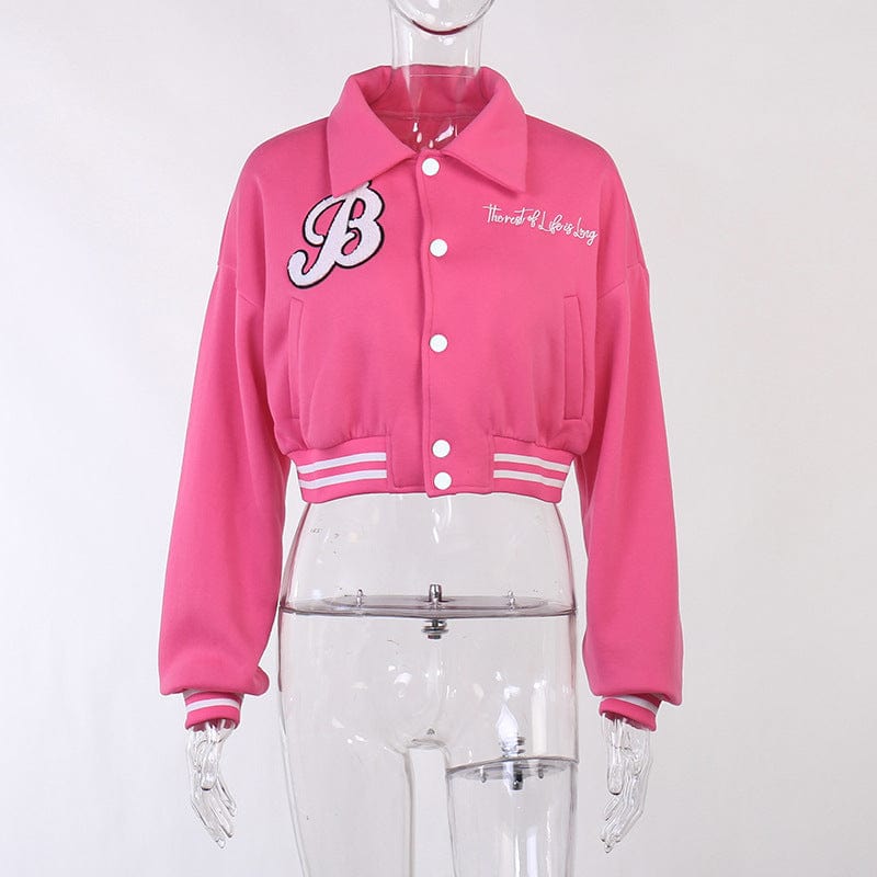 2022 Fashion towel embroidered letter printed baseball jacket autumn comfortable varsiti jacket casual sports jackets for women