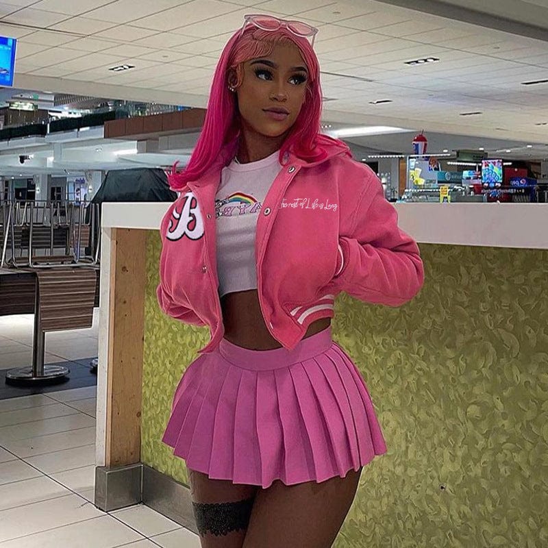 2022 Fashion towel embroidered letter printed baseball jacket autumn comfortable varsiti jacket casual sports jackets for women