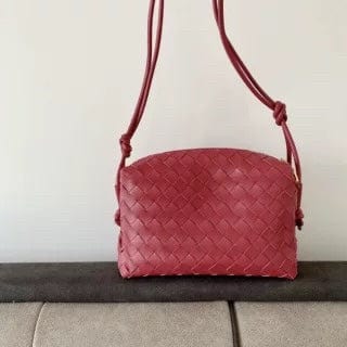 2022 Fashion Woman's Dumplings Weave Shoulder Purse Real Leather Large Size Girl's Crossbody Bag Genuine Leather HandBag