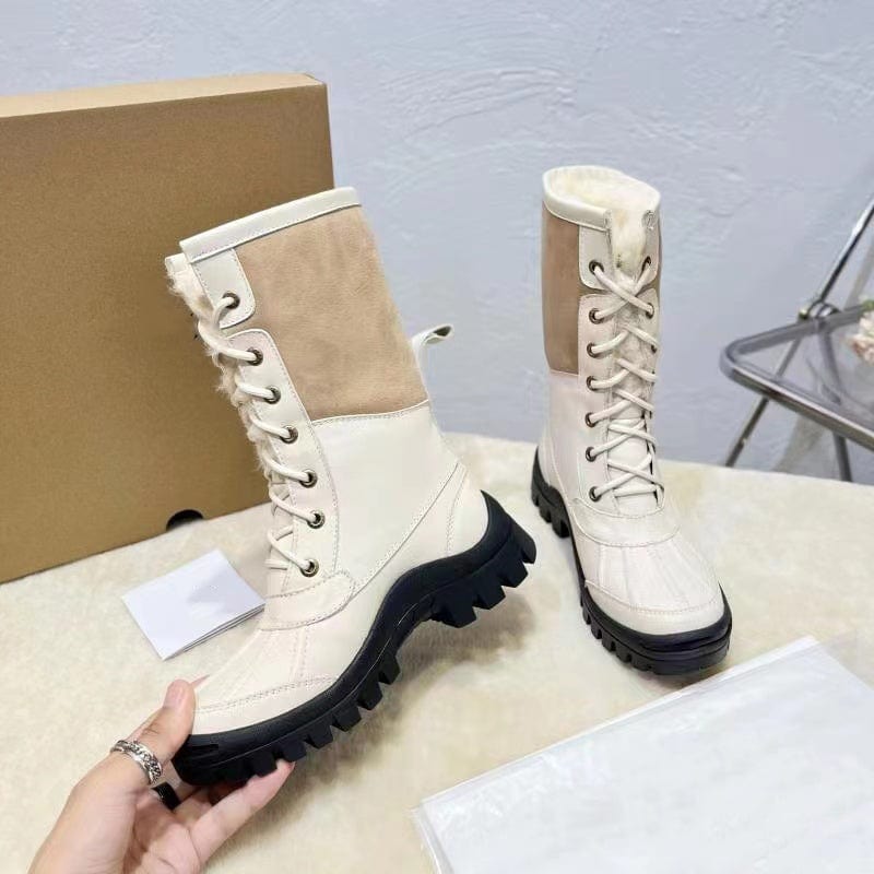 2022 high quality Wholesale fashion real fur women winter snow boots shoes