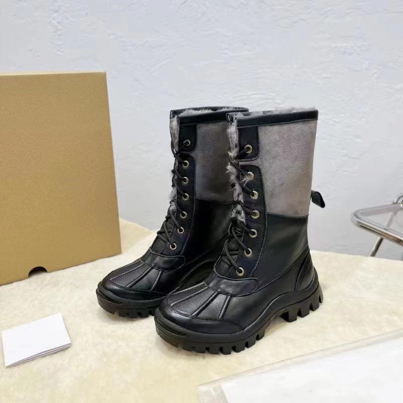 2022 high quality Wholesale fashion real fur women winter snow boots shoes