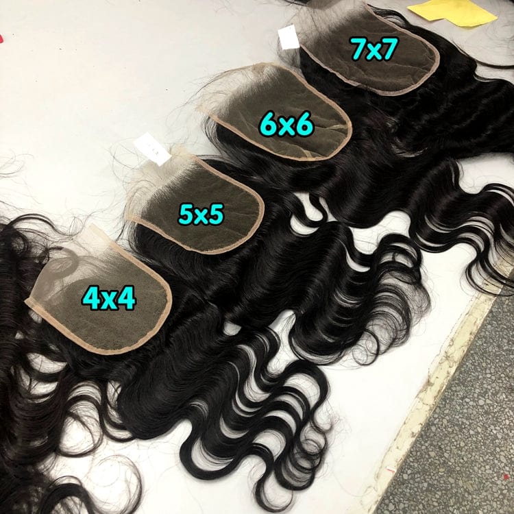 2022 hot sale 4x4 5x5 6x6 7x7 hdlace closure 13x4 13x6 hdlace frontal transparent lace frontal hd transparent lace
