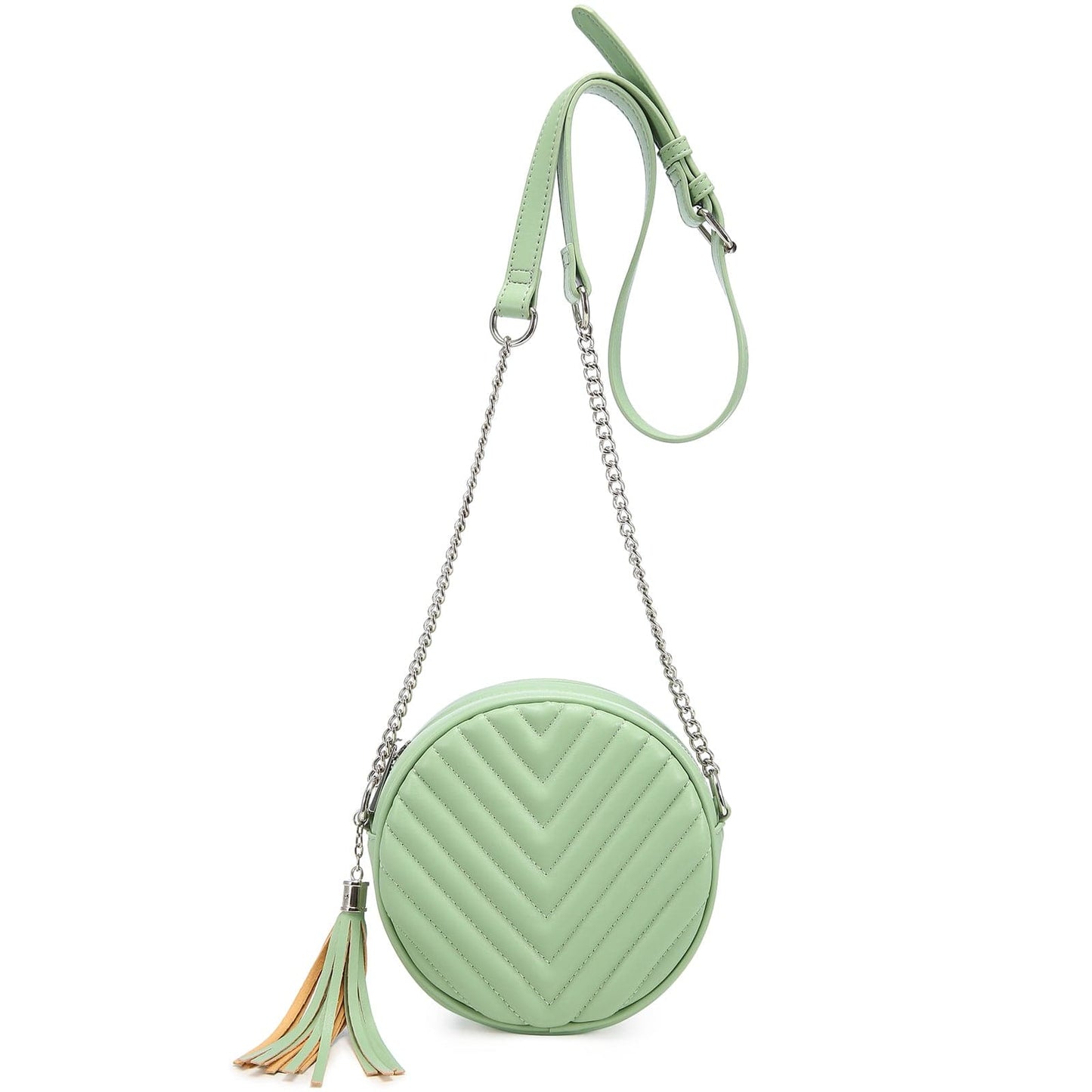 2022 LOVEVOOK factory Crossbody Bags Faux Leather shoulder bags with Tassel for Women Round square shoulder bags ladies Purses