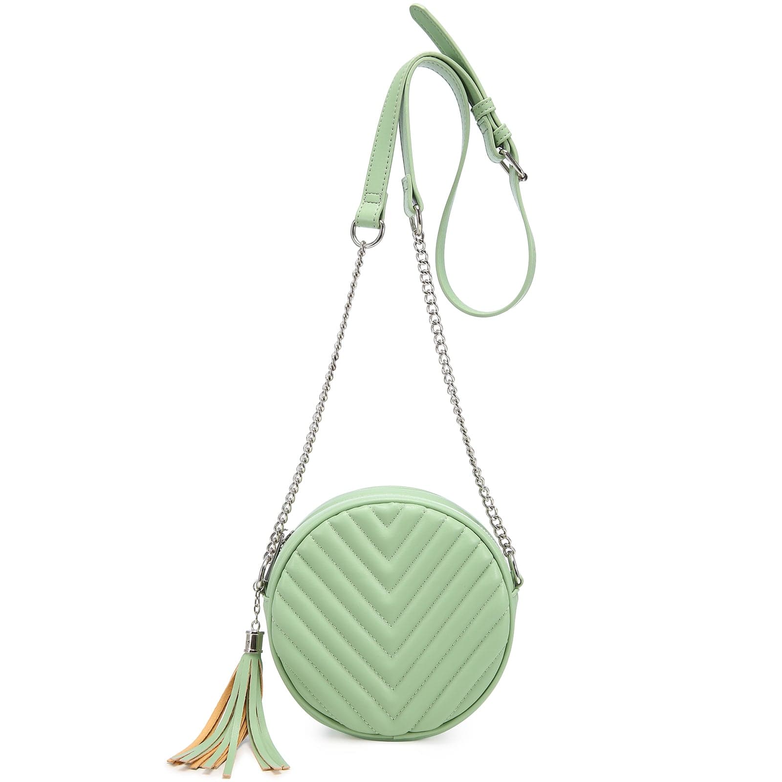 2022 LOVEVOOK factory Crossbody Bags Faux Leather shoulder bags with Tassel for Women Round square shoulder bags ladies Purses