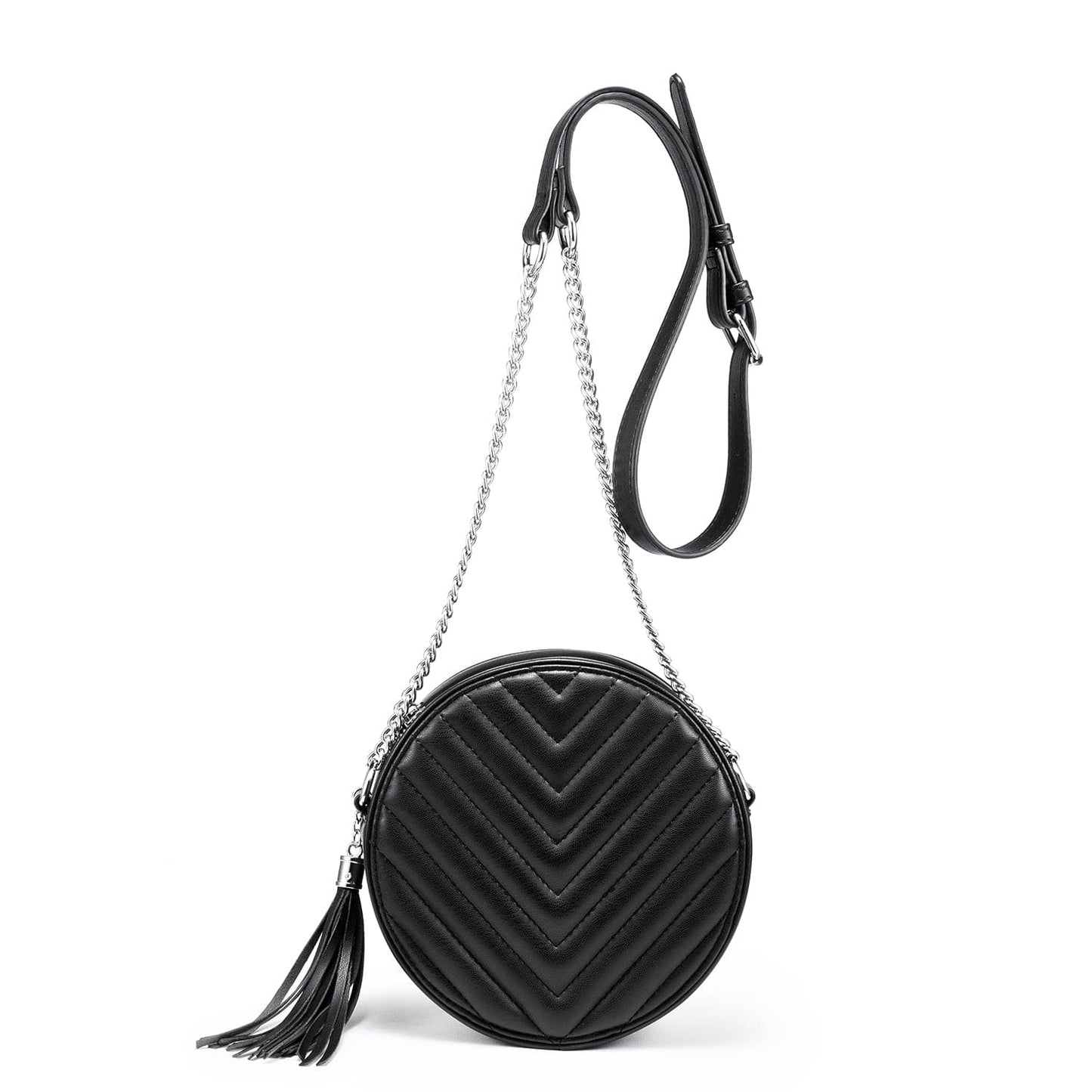 2022 LOVEVOOK factory Crossbody Bags Faux Leather shoulder bags with Tassel for Women Round square shoulder bags ladies Purses