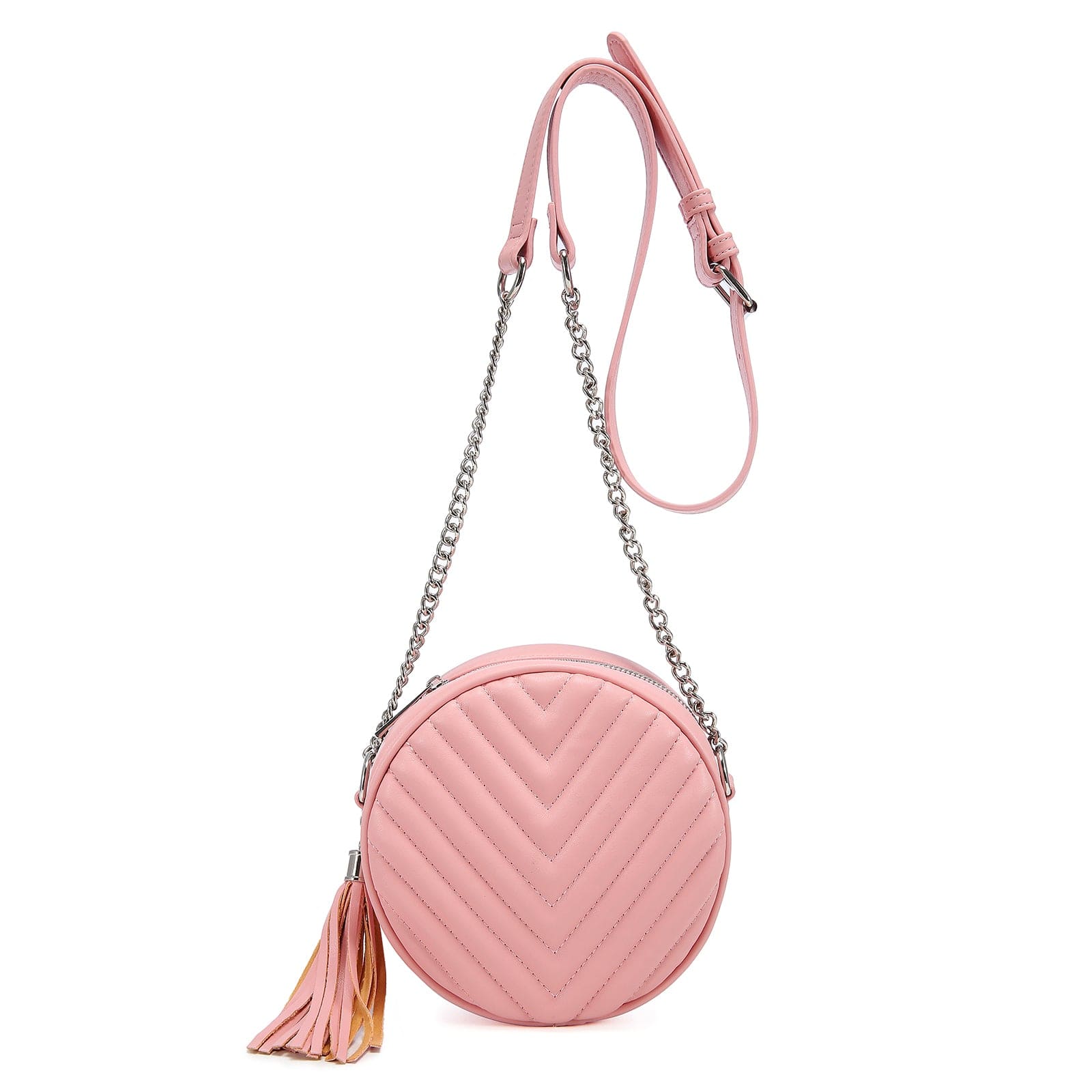 2022 LOVEVOOK factory Crossbody Bags Faux Leather shoulder bags with Tassel for Women Round square shoulder bags ladies Purses