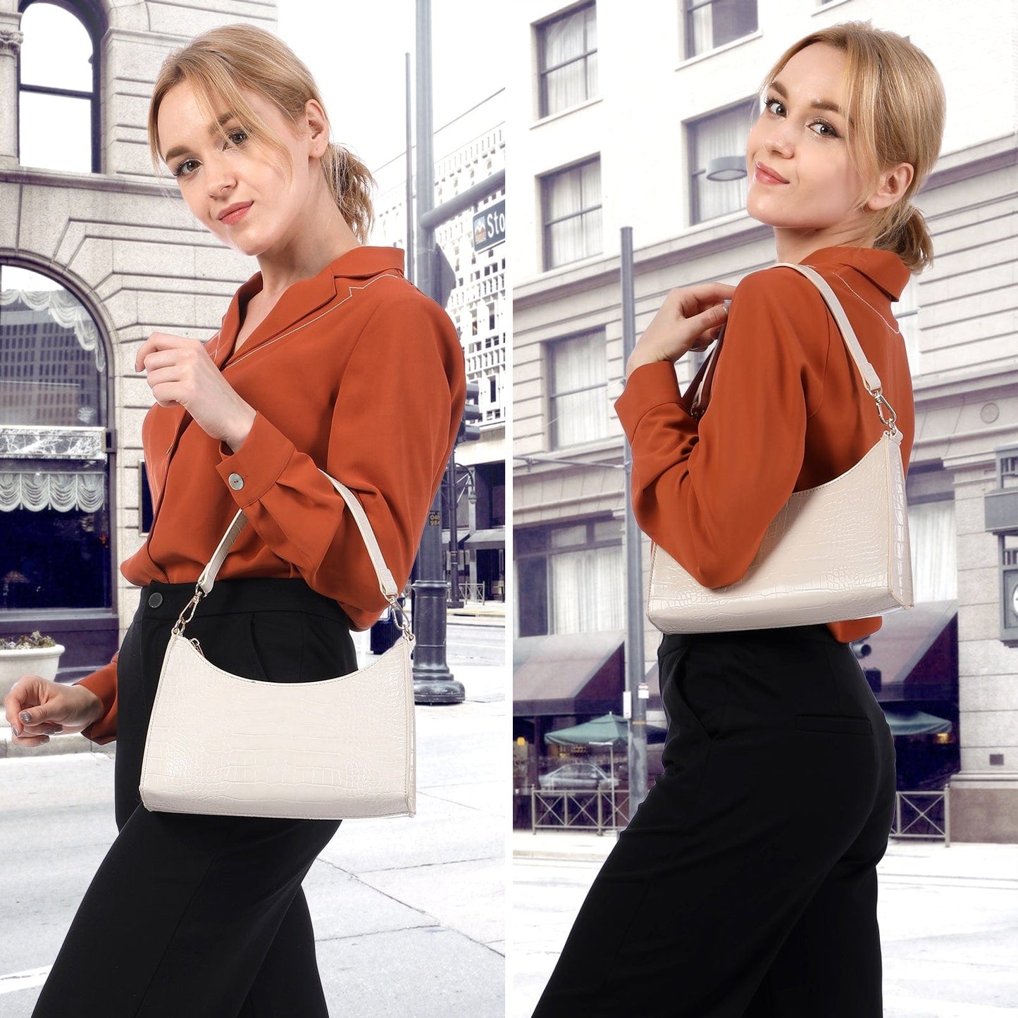 2022 LOVEVOOK fashion small shoulder bag Crocodile crossbody bag casual handbags for women luxury custom logo small girls purses