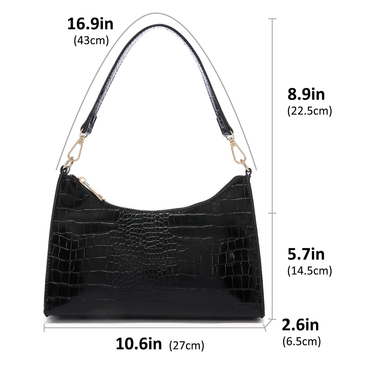 2022 LOVEVOOK fashion small shoulder bag Crocodile crossbody bag casual handbags for women luxury custom logo small girls purses