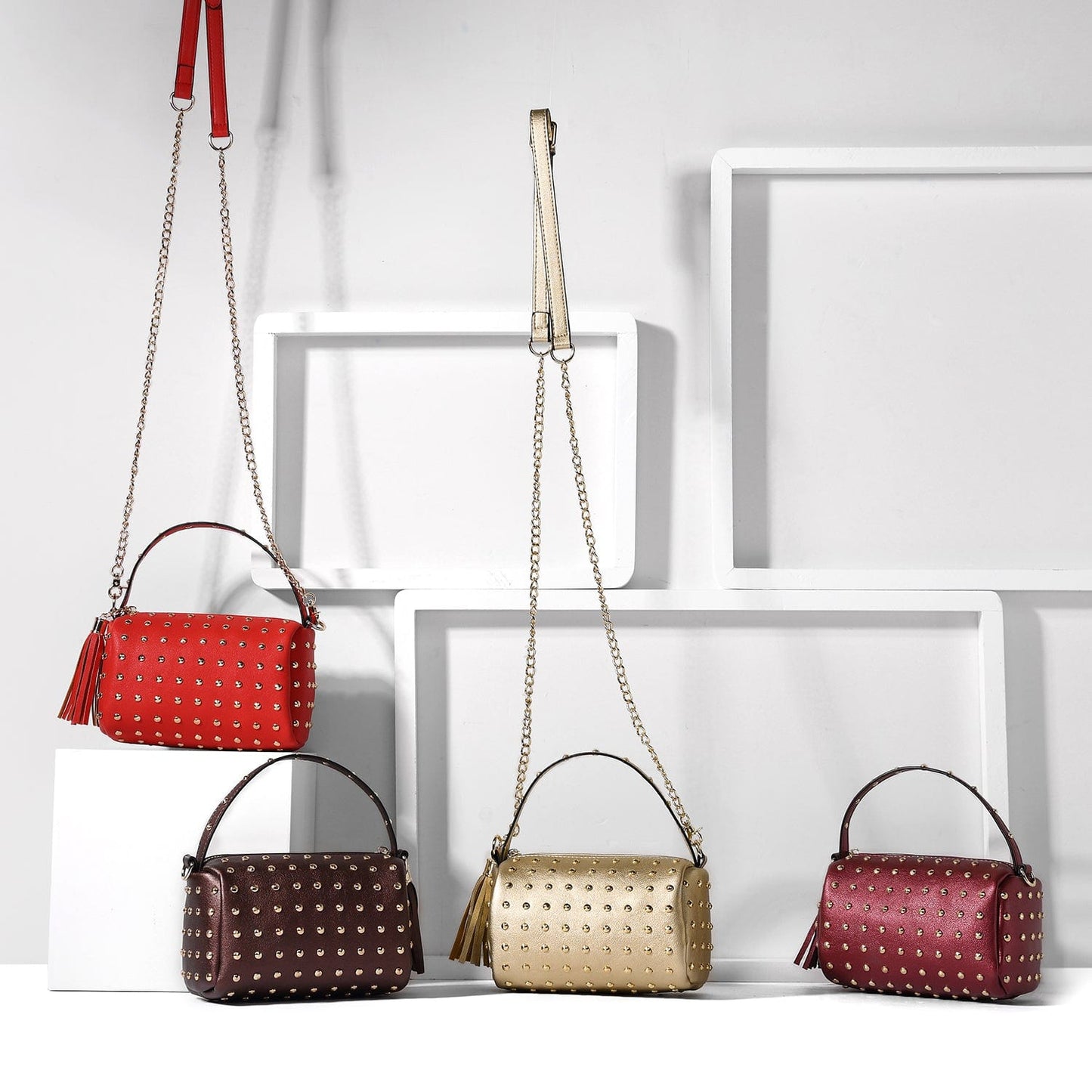 2022 LOVEVOOK wholesale Bling Rivets small shoulder bags fashion ladies mini Clutch casual daily use women handbags and purses