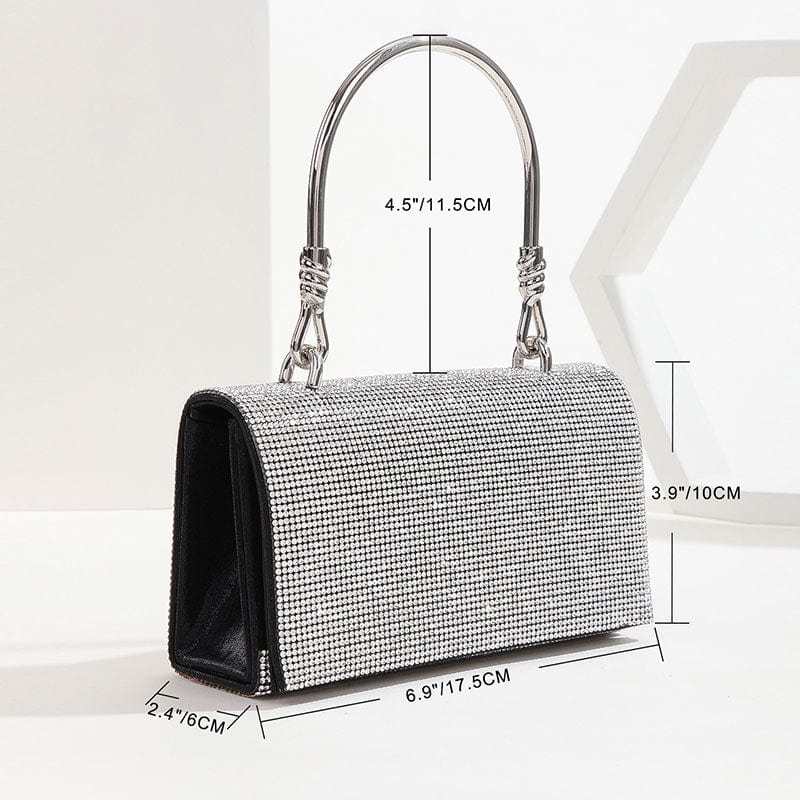 2022 Luxury Chic Diamond Small Hand Bags Rhinestone Handbags Bling Purses for Women Clutch Bag Evening Bags