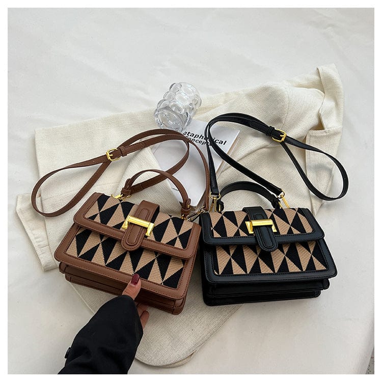 2022 Luxury Ins Personality PU Ladies Shoulder Messenger Bags Embroidery Purses and Handbags for Women