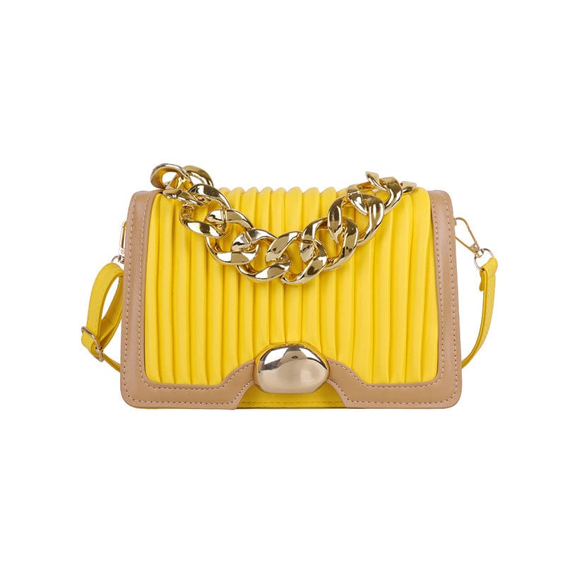 2022 Luxury sling handbag lady popular style pu leather new fashion women shoulder bag with chain handle trendy bags