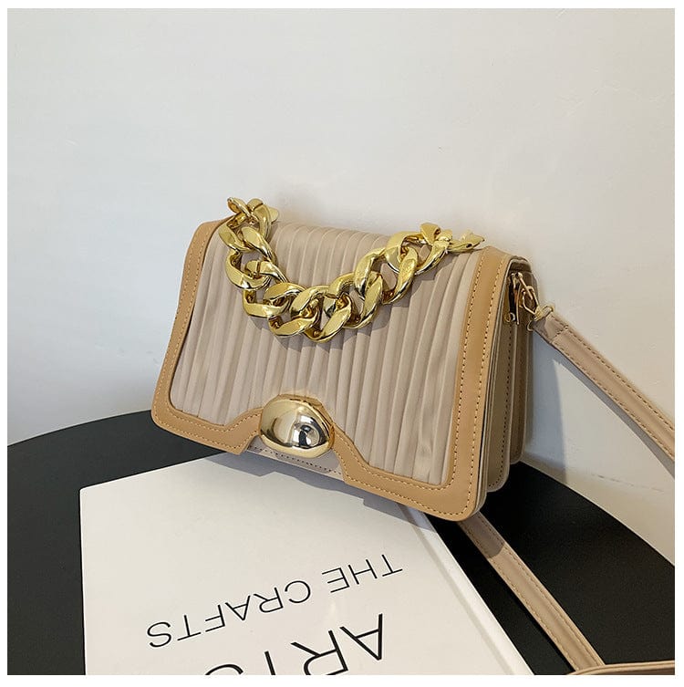 2022 Luxury sling handbag lady popular style pu leather new fashion women shoulder bag with chain handle trendy bags
