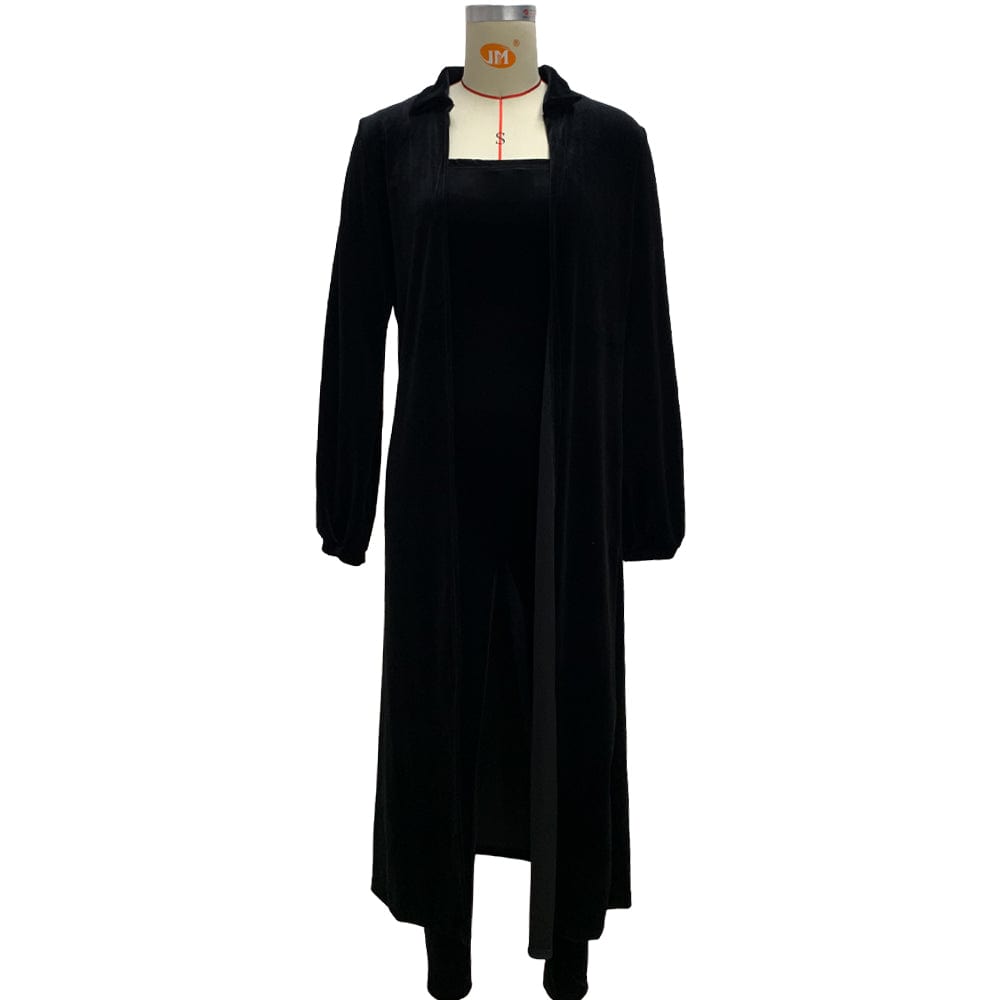 2022 New African Off Shoulder Elastic Jumpsuit Kaftan Cardigan Women Velvet 2 Pieces Set